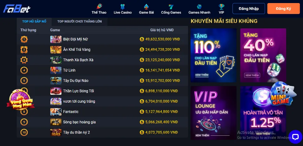 Kubet bổ sung các trò chơi casino trực tuyến và nổ hũ mới